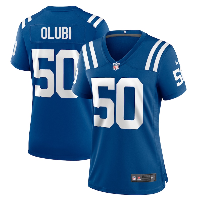 None Segun Olubi IND Colts Authentic Collector's Item Game Day Wear