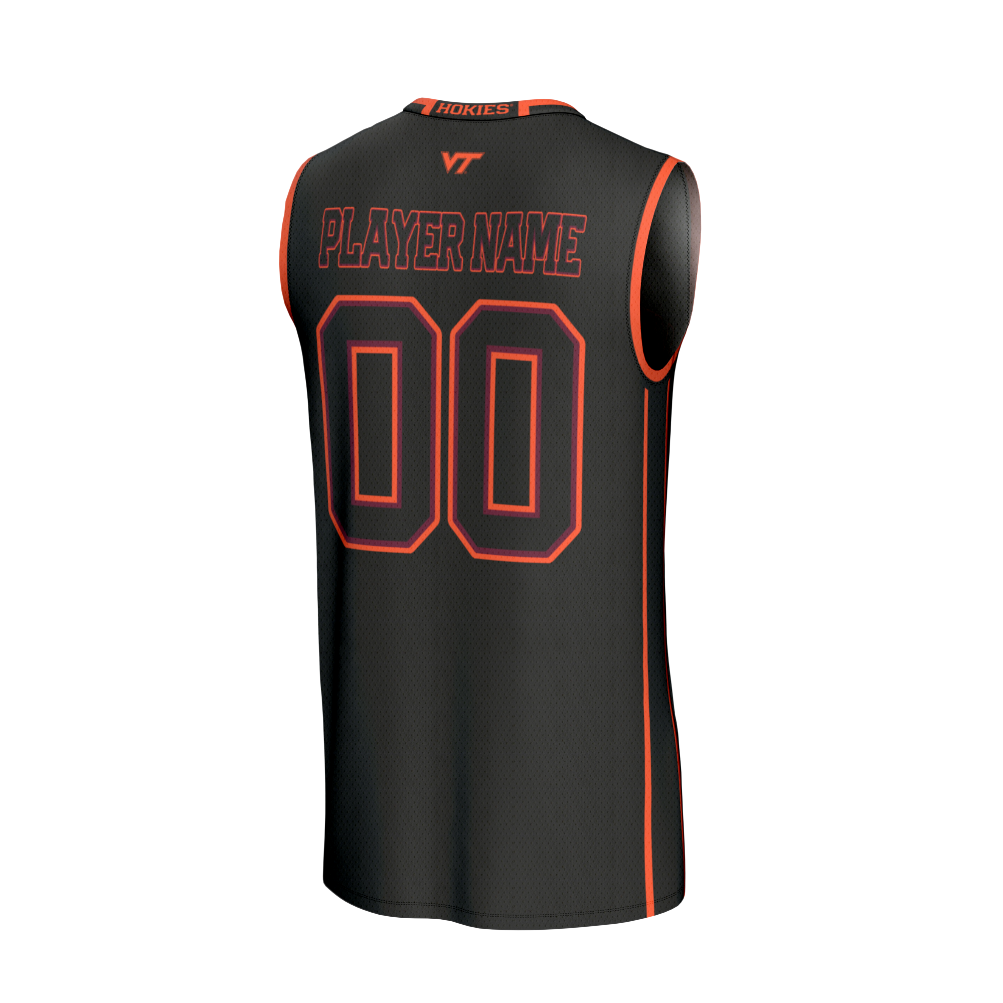 [NJP] Virginia Tech Hokies GameDay Greats Unisex Lightweight Collegiate Men's Basketball NIL Pick-A-Player Fashion Jersey - Black