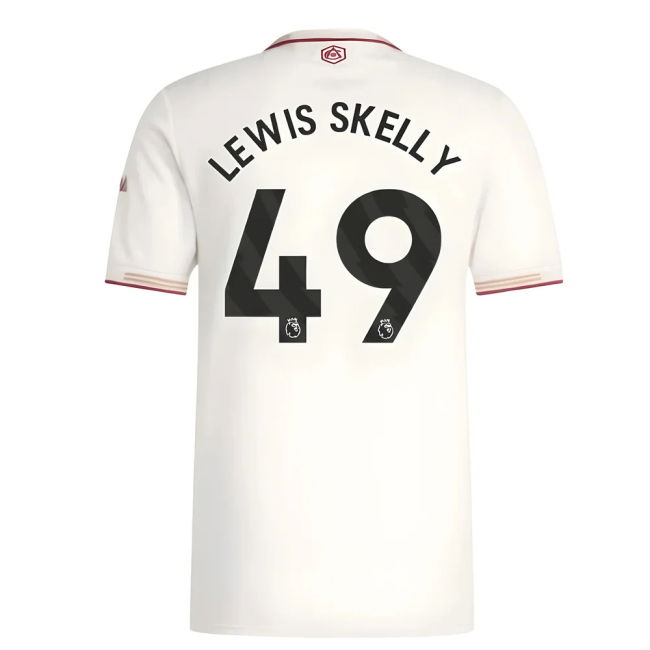 Lewis Skelly 49 Heritage 2025-2026 Arsenal Third Heritage Jersey