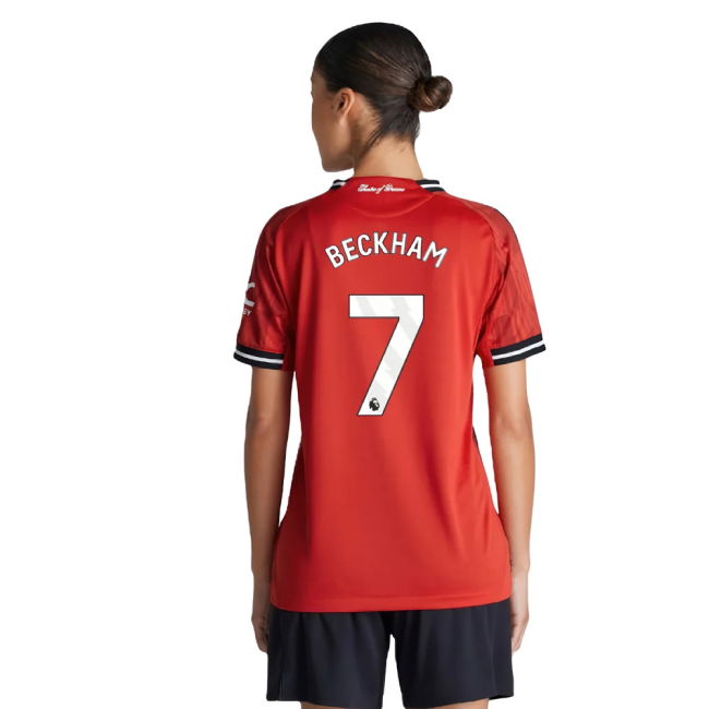 2025-2026 Man Utd Authentic Home Top (Womens) (Beckham 7)