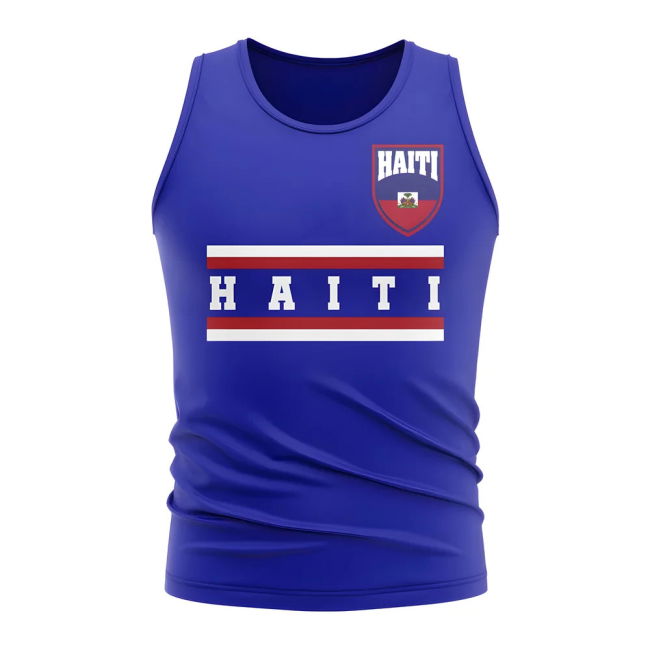 Haiti Core Football Country Sleeveless Tee (Royal)