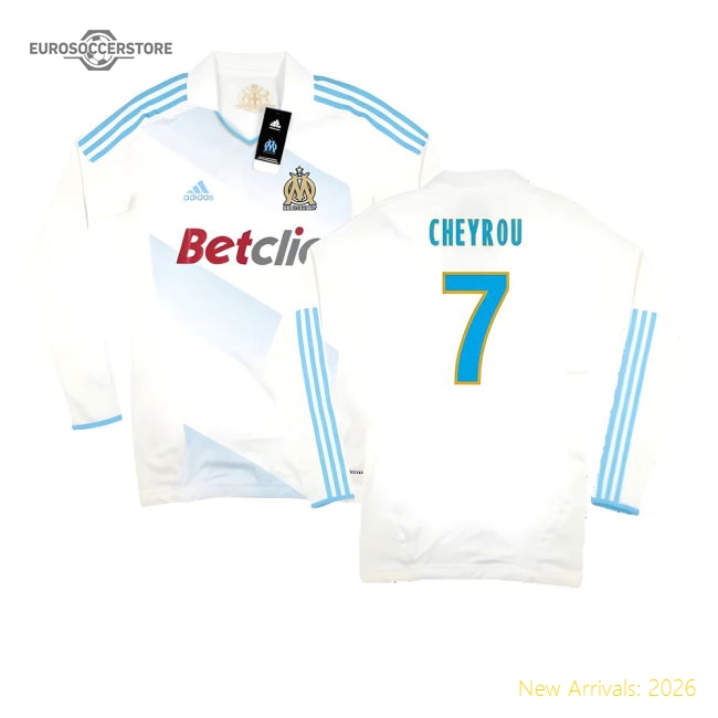 Supporter Marseille 2011-12 Player Spec Long Sleeve Home Shirt ((Excellent) L) (Cheyrou