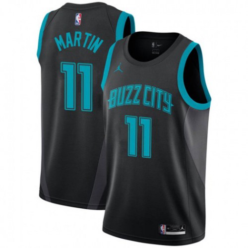Premium Hornets NBA Swingman Jersey #11 Cody Martin 2018 City - Black