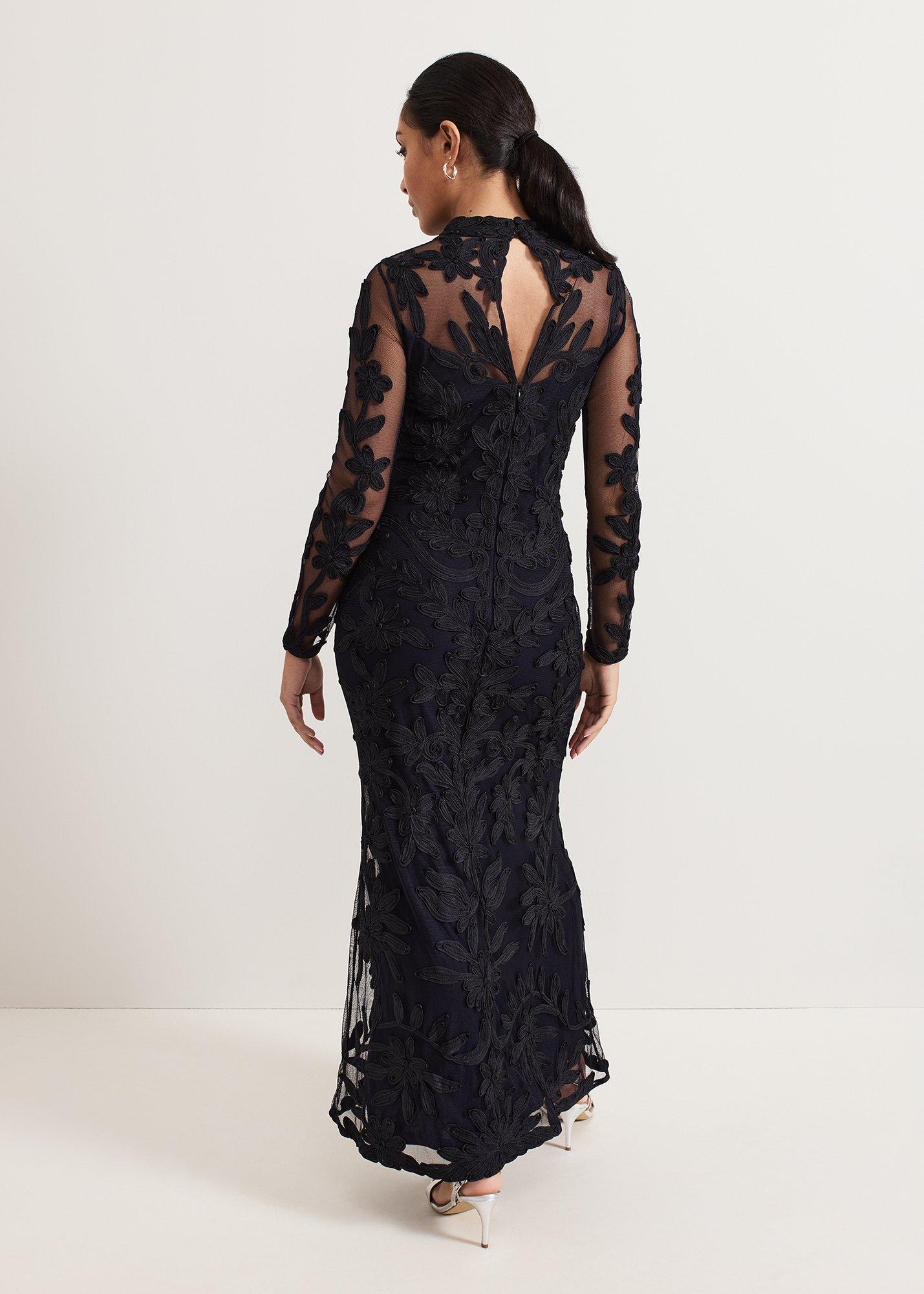 Petite Geneve Tapework Maxi Dress