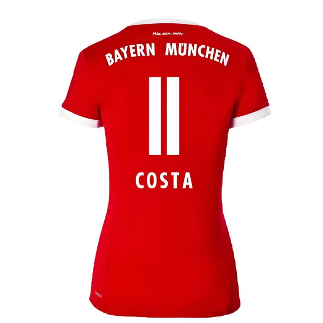 Enthusiastic Bayern Womens Home Shirt Xl Excellent Xl Costa #11 Of...