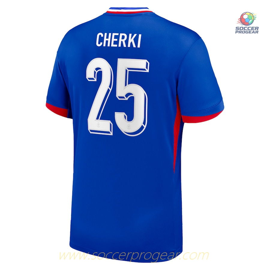 France National Team Home Football Jersey Kids Football Jersey 2024-25 Edition Cherki
