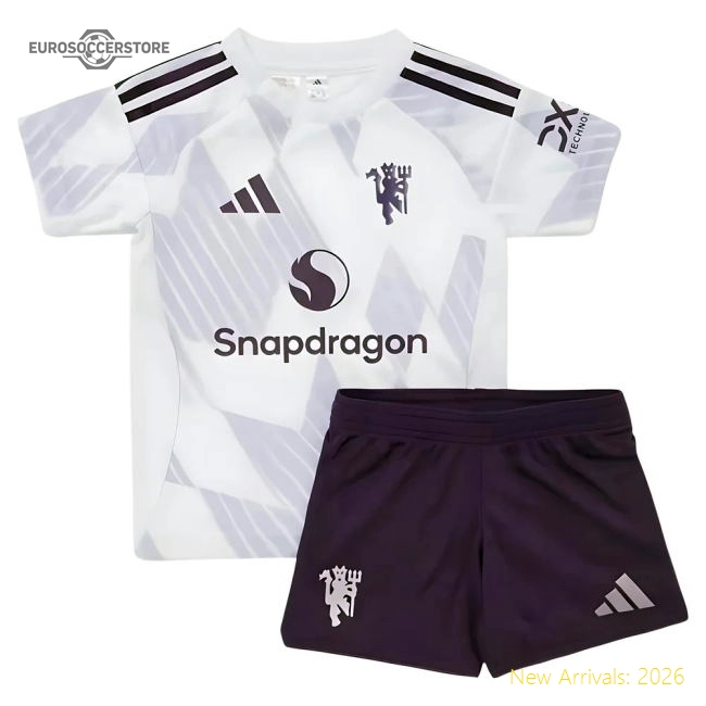 Authentic 2025-2026 Man Utd Away Baby Kit - Premium Quality Football