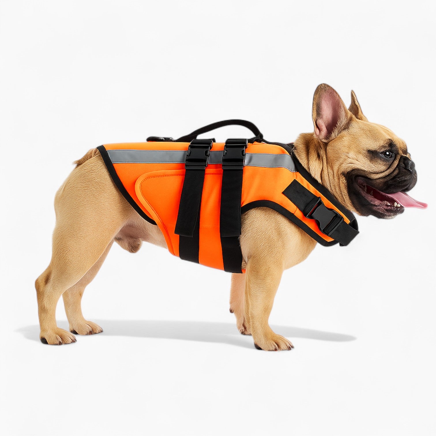 High-Quality Floatie French Bulldog Life Jacket With Handle – Reflect...