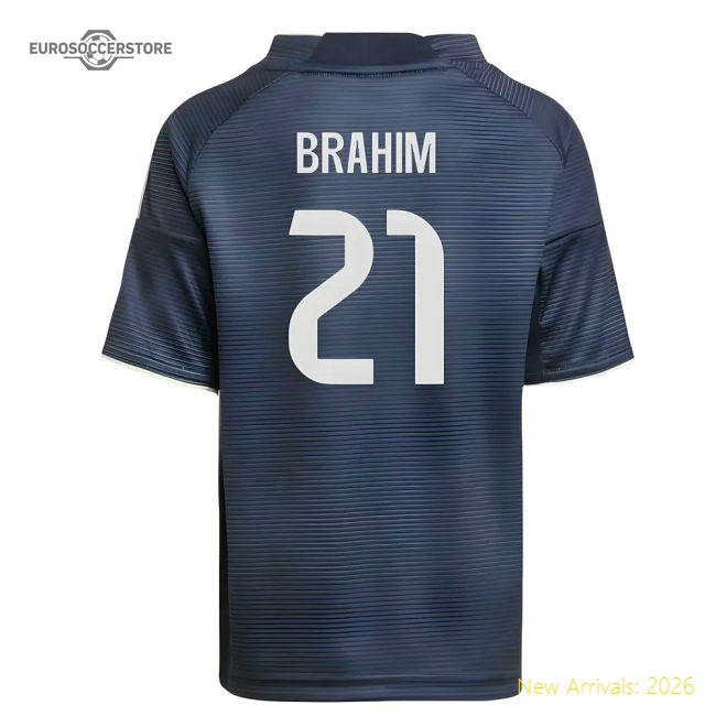 Authentic 2025-2026 Real Madrid Away Mini Kit (Brahim 21)
