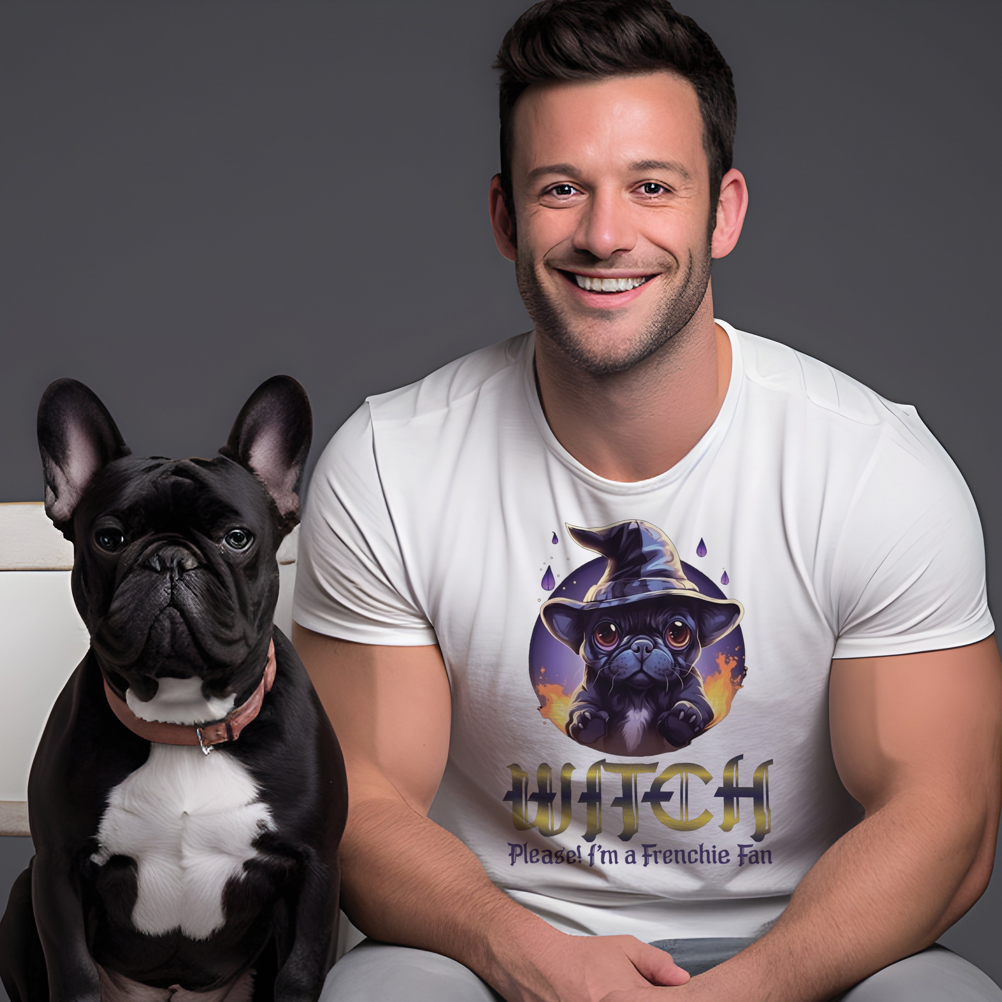 French Bulldog French Bulldog Witch Unisex T Shirt Durable Dog Item
