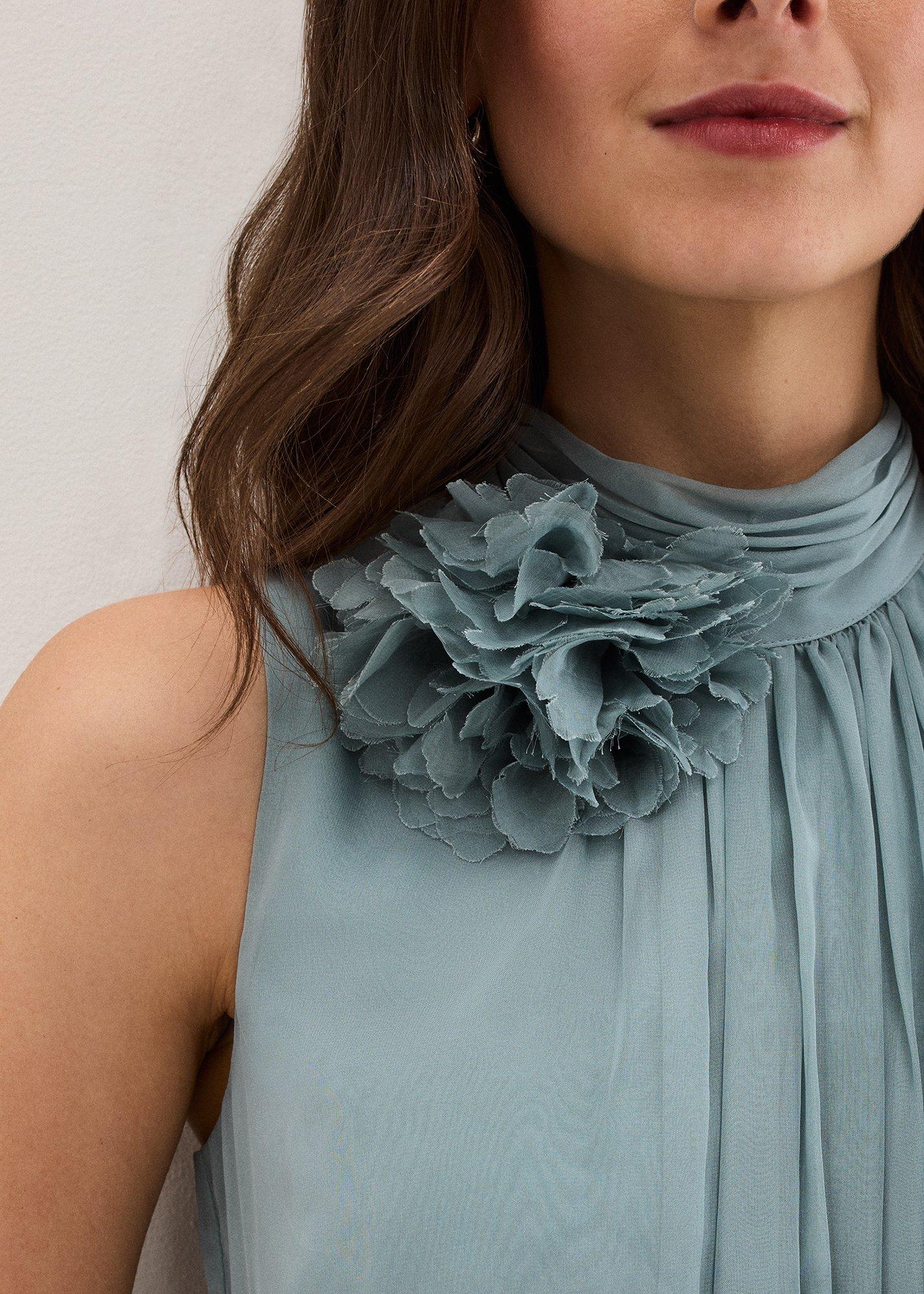 Petite Lucinda Pale Blue Maxi Dress