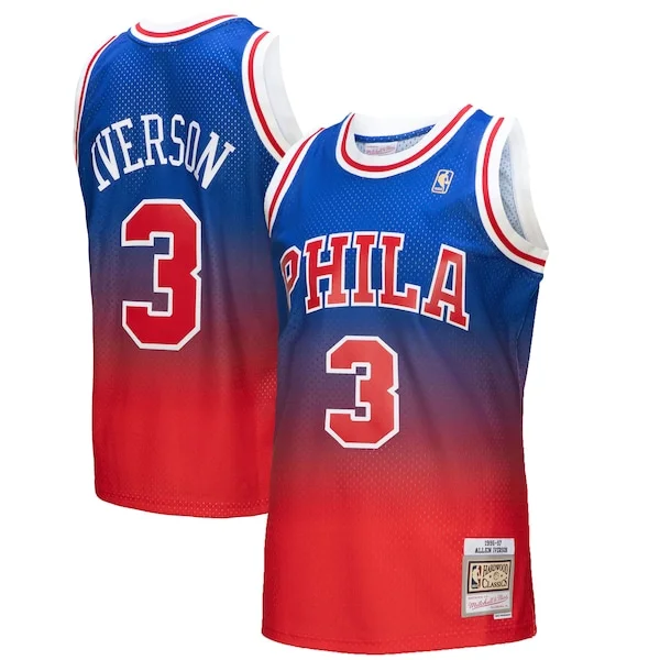 Allen Iverson PHI Swingman Jersey - exclusive vintage - Red NBA