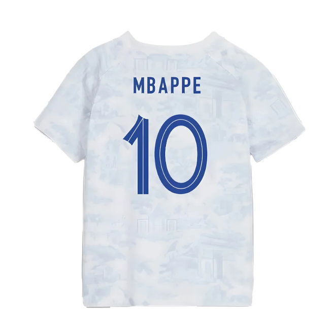 Authentic 2022-2023 France Away Kit Official Soccer Match Tournament