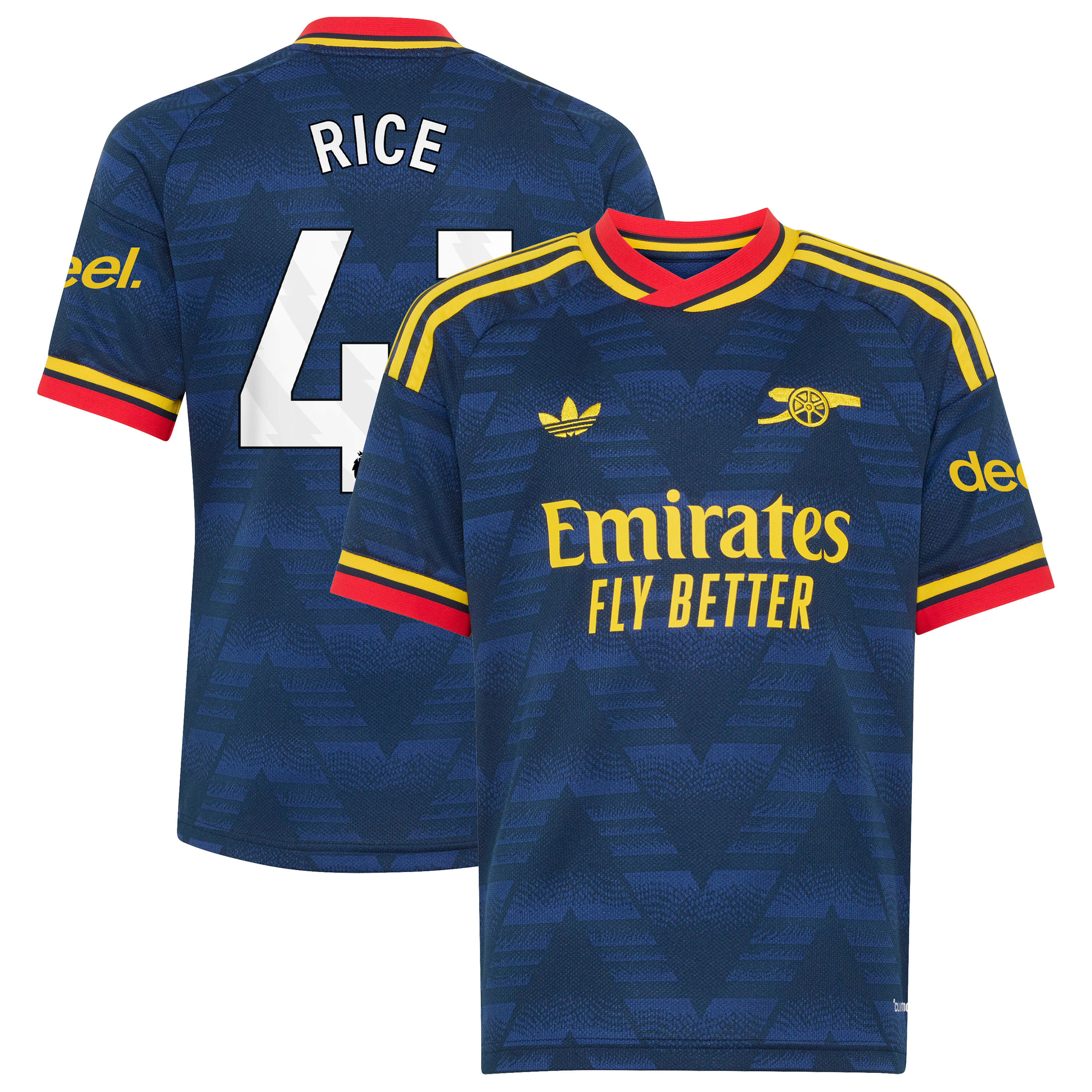 [SJH] Declan Rice #41 Arsenal Youth 2026/27 Away Replica Jersey - Navy