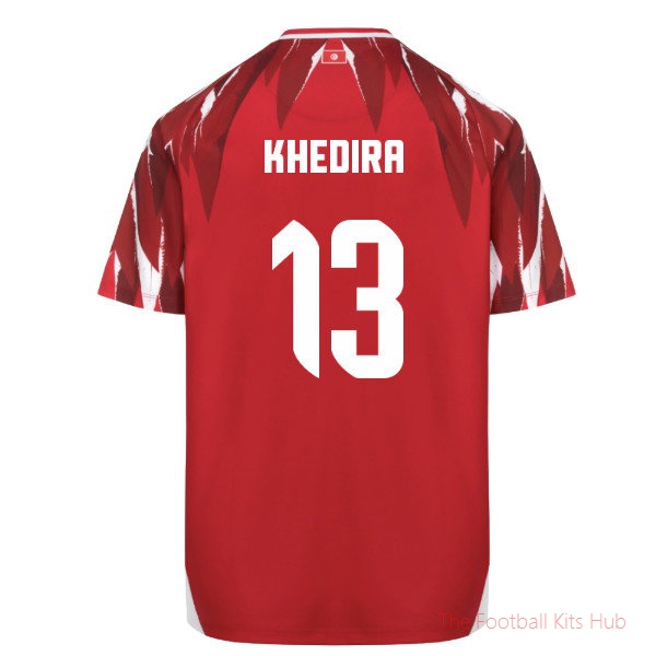 Khedira #13 Tunisia 2026-2027 Away Shirt Team Jersey - Match Kit