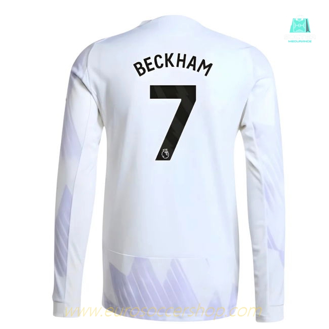 2025-2026 Man Utd Authentic Long Sleeve Away Shirt (Beckham 7)