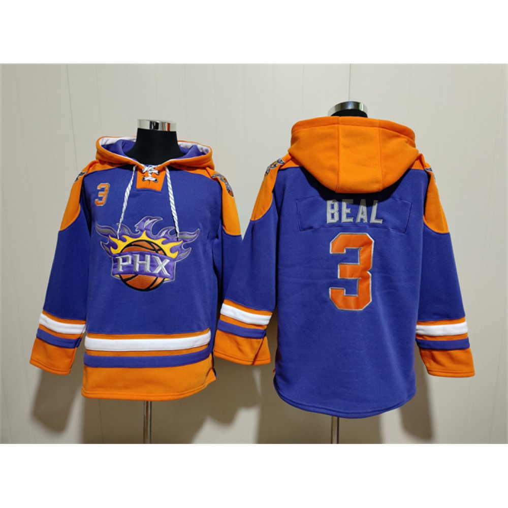 Professional Grade Men's PHX #3 Bradley Purple Basketball Jersey