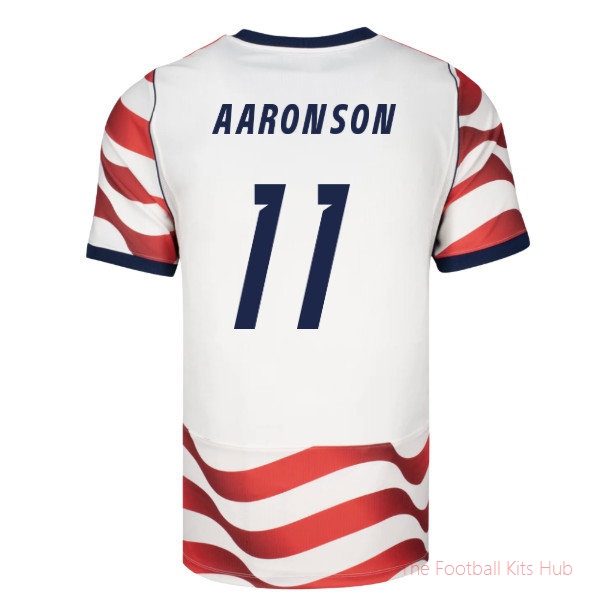 2026-2027 USA USMNT Match Home Authentic Jersey (Aaronson 11)