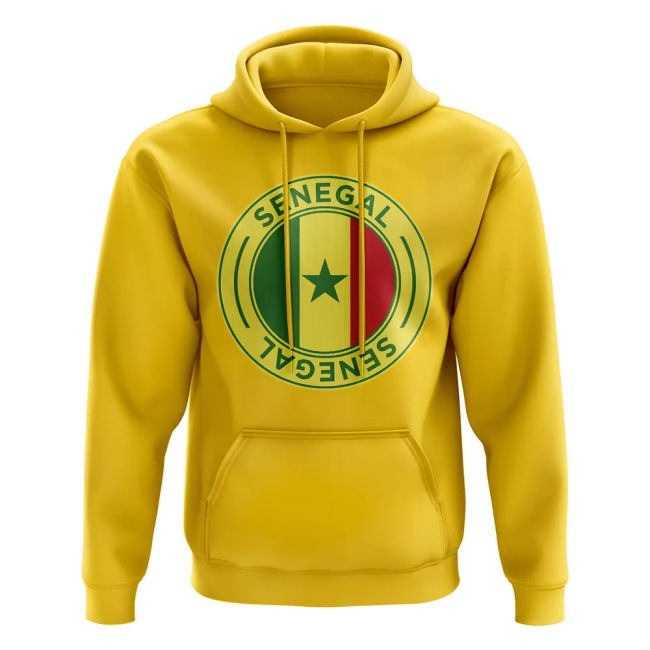 Collector'S-Item Senegal Football Badge Hoodie (Yellow)