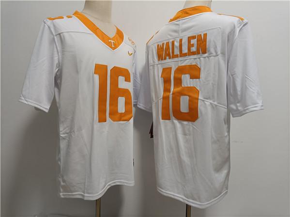 Men's None White 2024 high quality Morgan Wallen #16 replica Jersey