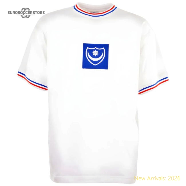 Official Portsmouth 1970s Away Retro Football Shirt - Premium Quality