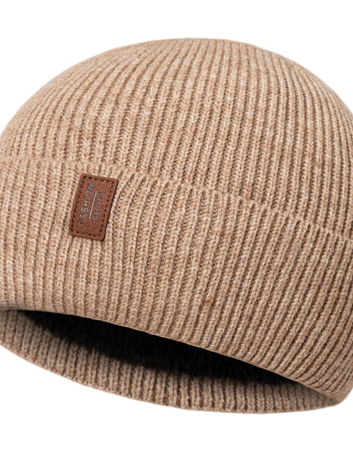 Men's Beanie Hat Wool Winter Hats Black Red Cotton Knitted Basic