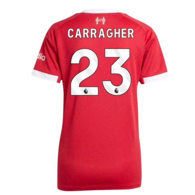 Authentic Liverpool Liverpool Home Shirt Womens Carragher #23 Dura...