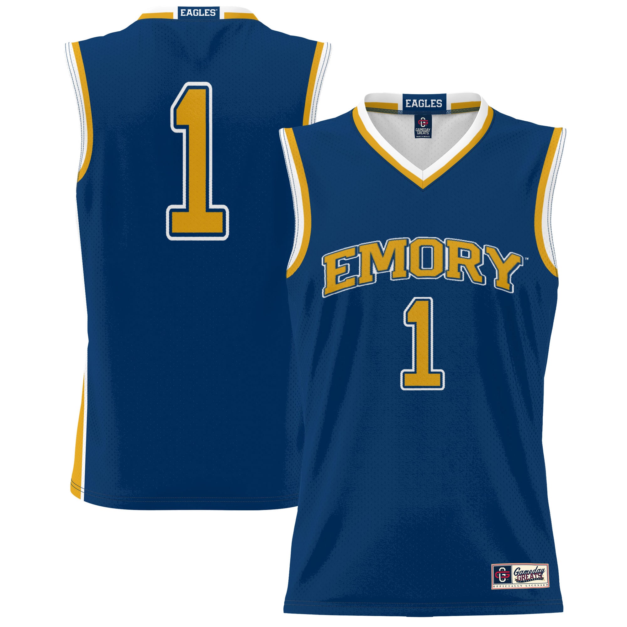 [NJP] Emory Eagles GameDay Greats Youth Lightweight Basketball Jersey - Blue