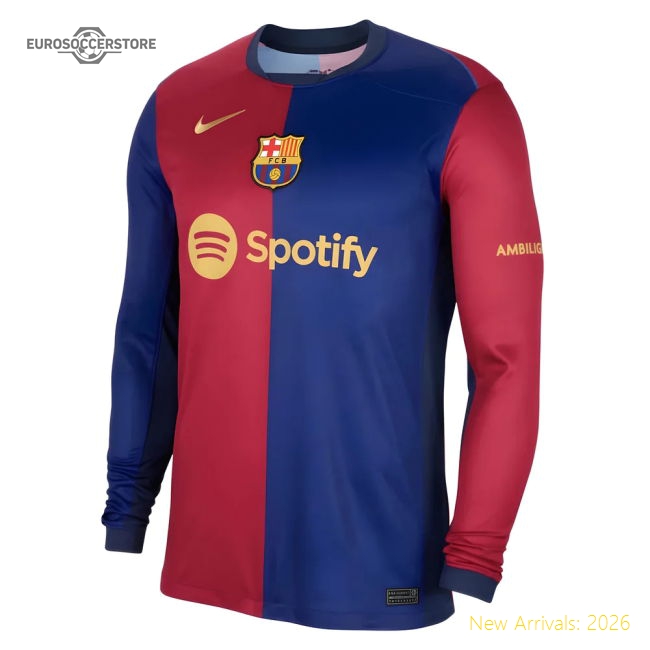 Barcelona 2024-25 Home Fan Version For Adults Shirt Soccer Jersey