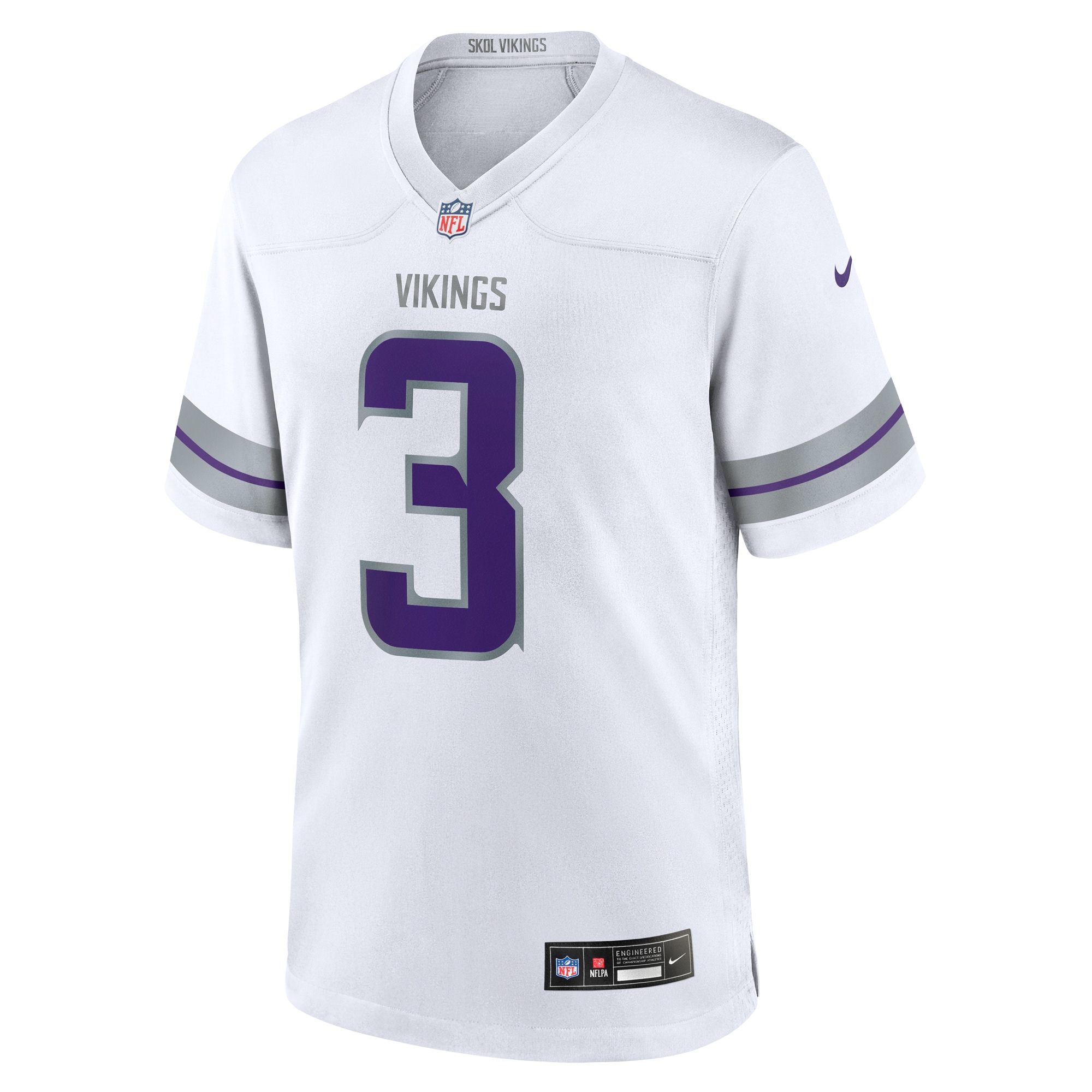 [LK] Jordan Addison Minnesota Vikings Alternate Game Player Jersey - White