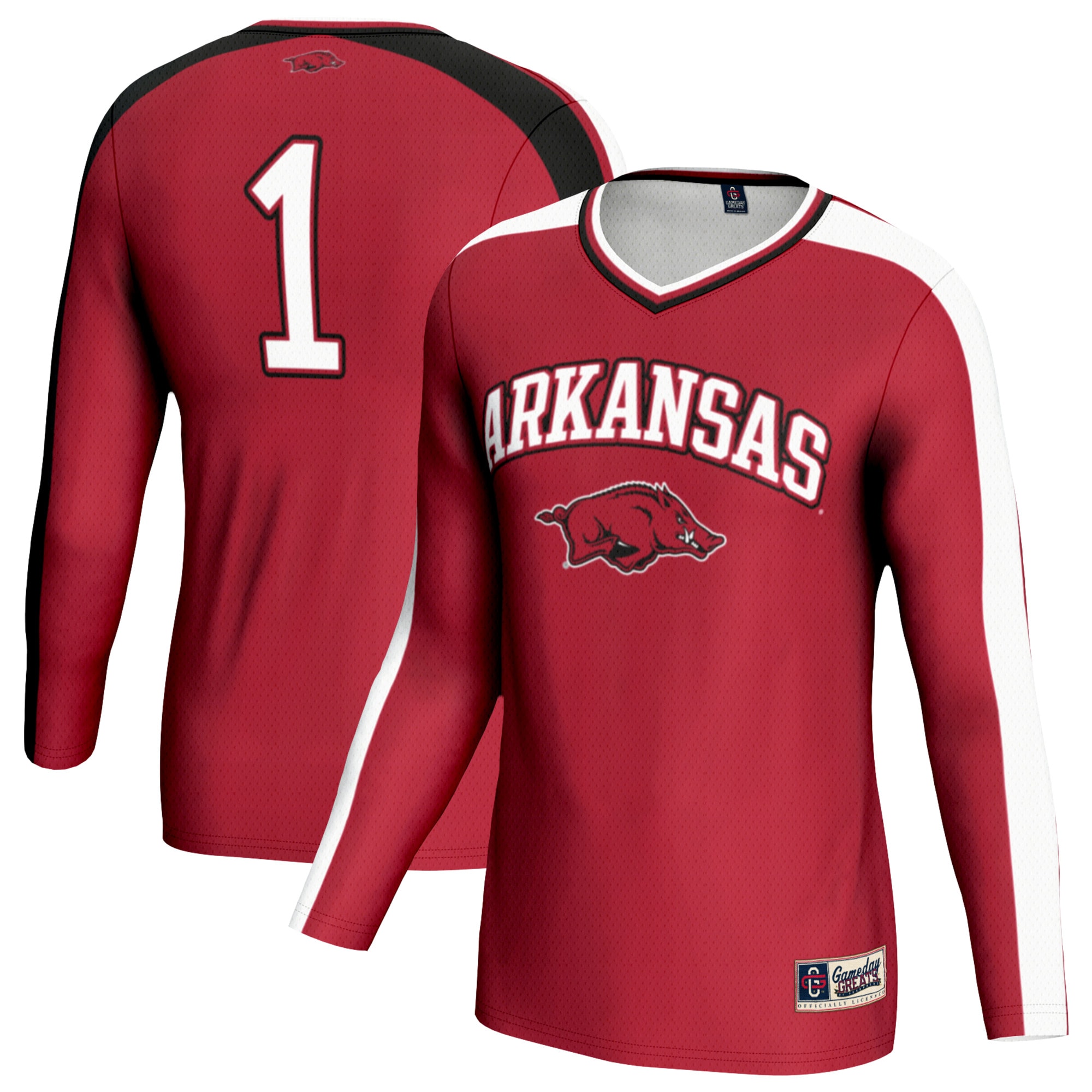 [NJP] Arkansas Razorbacks GameDay Greats Youth Women's Volleyball Lightweight Fashion Jersey - Cardinal