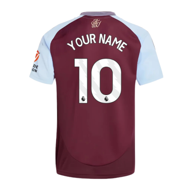 Official 2024-2025 Aston Villa Home Shirt (your Name) - Premium