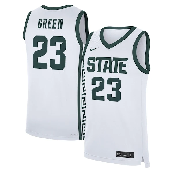 [NJP] Women's Draymond Green Michigan State Spartans Performance Replica Basketball Jersey - White