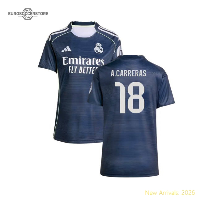 Best-Selling 2025-2026 Real Madrid Authentic Away Shirt (Womens) (A.Carreras