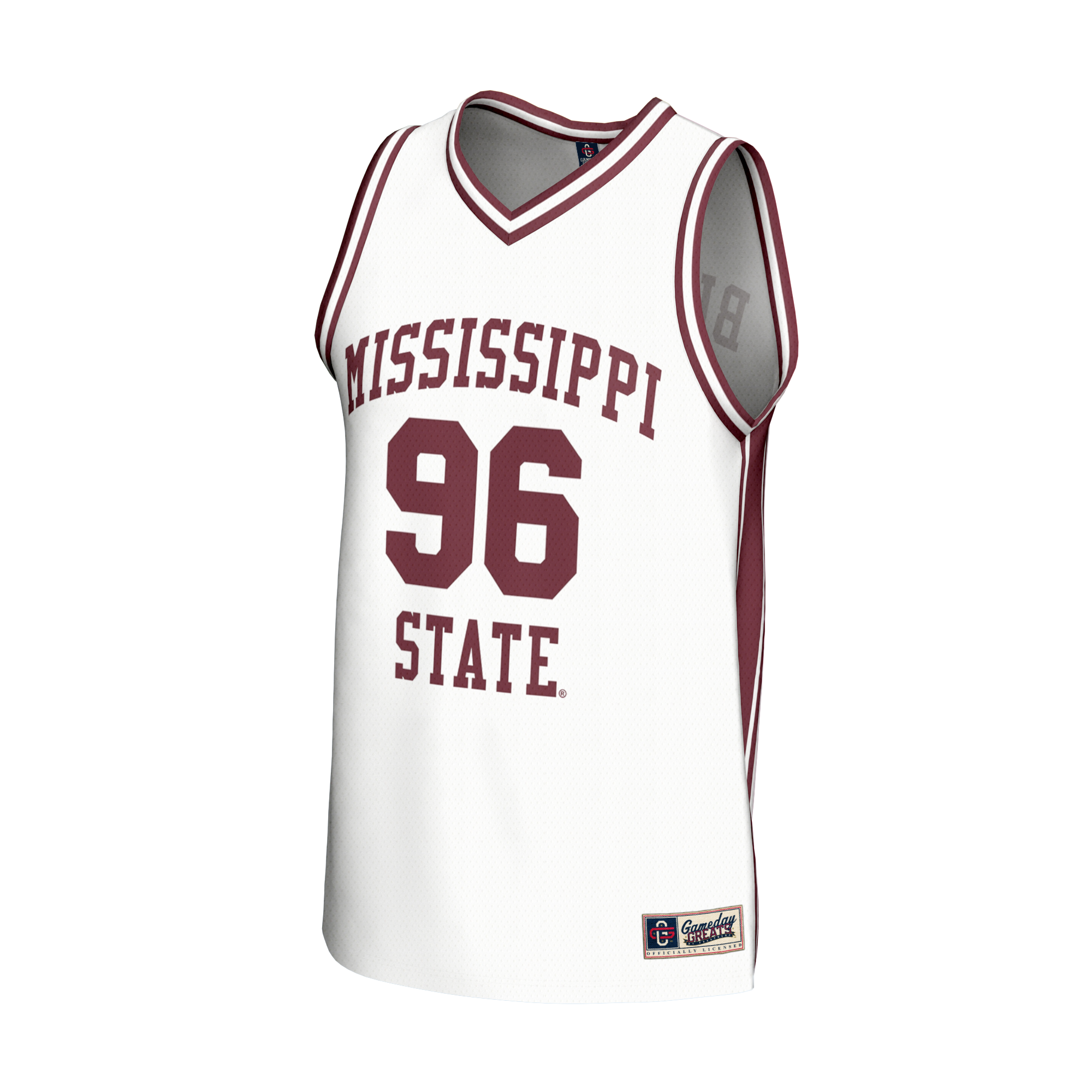 [NJP] Mississippi State Bulldogs GameDay Greats Unisex Lightweight Collegiate Basketball Fashion Jersey - White