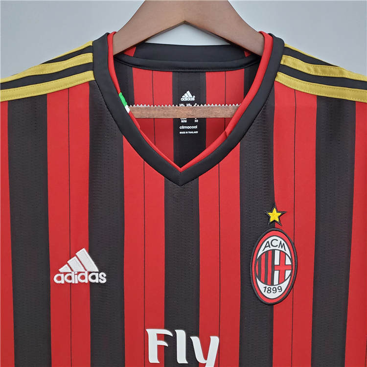 Genuine AC Milan 1314 Retro Home Shirt - Official Replica 8919