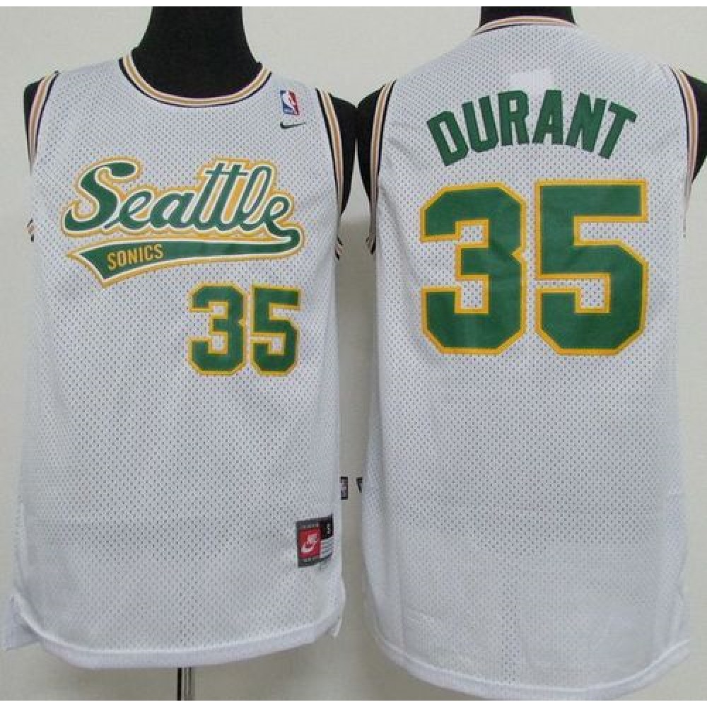 Collector's Item Retro Men's OKC Thunder #35 Kevin White Basketball Jersey