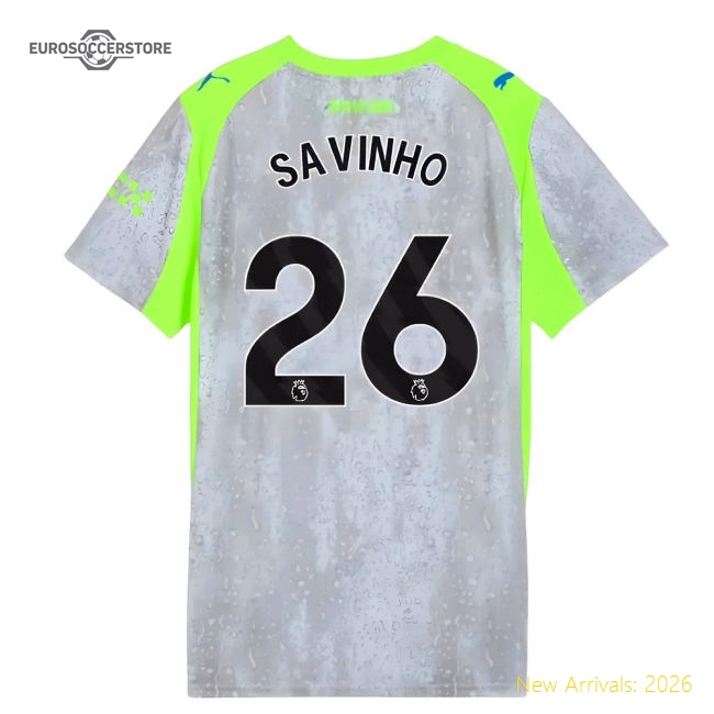 Chic Womens Man City Savinho Jersey 2025-2026 Flexible Dri-fit