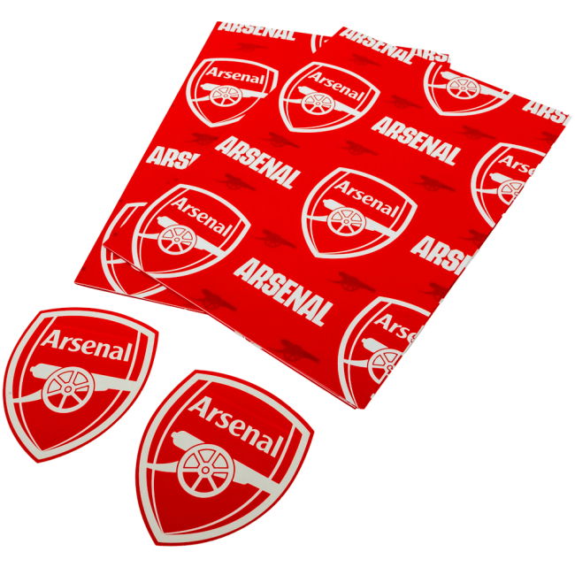 Arsenal FC Text Gift Wrap (Limited Edition)