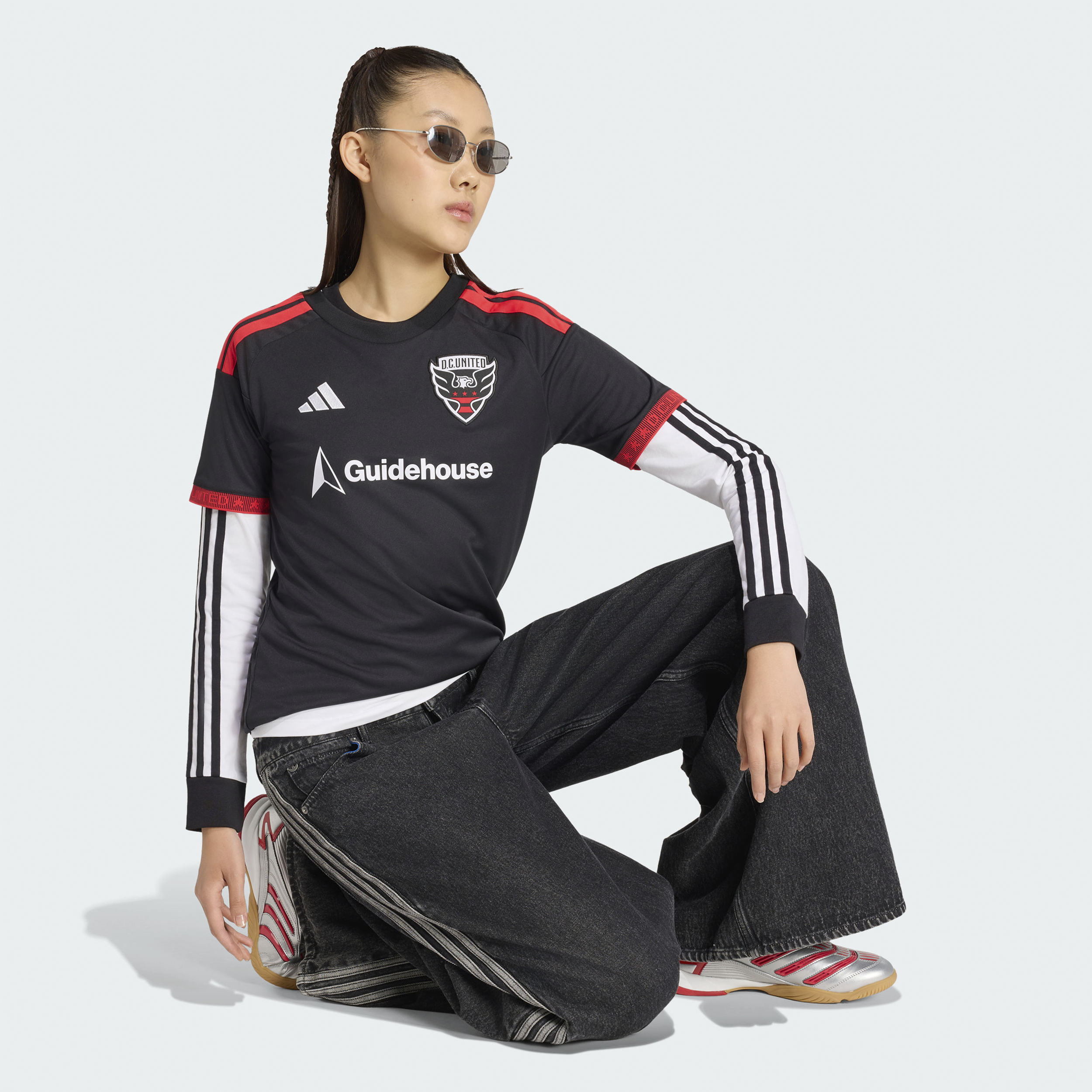 [JED] D.C. United Women's 2026 Black-and-Red Kit Replica Jersey - Black