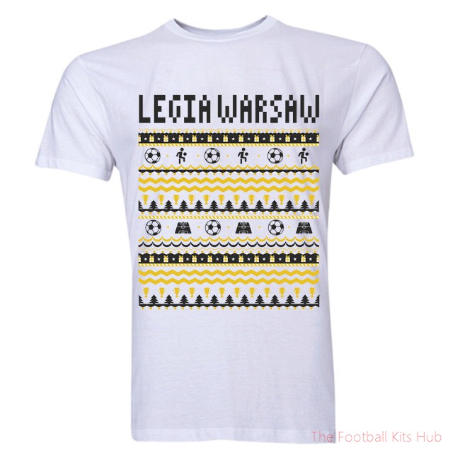 Legia Warsaw Christmas T-Shirt (White)