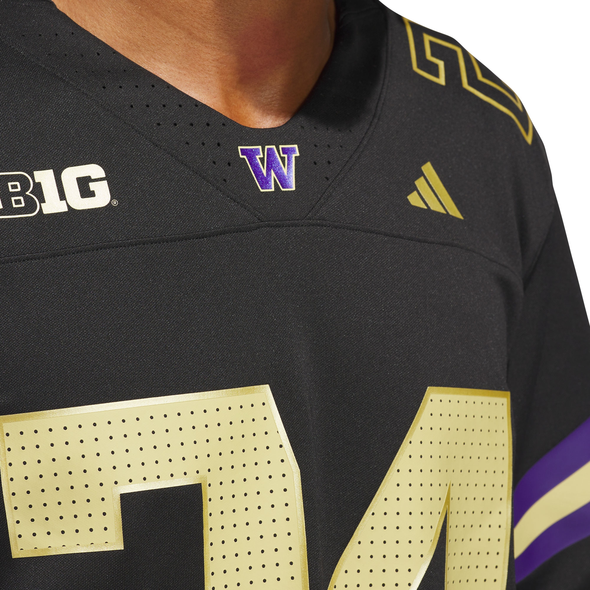 [NJP] Washington Huskies Alternate Premier Strategy Jersey - Black