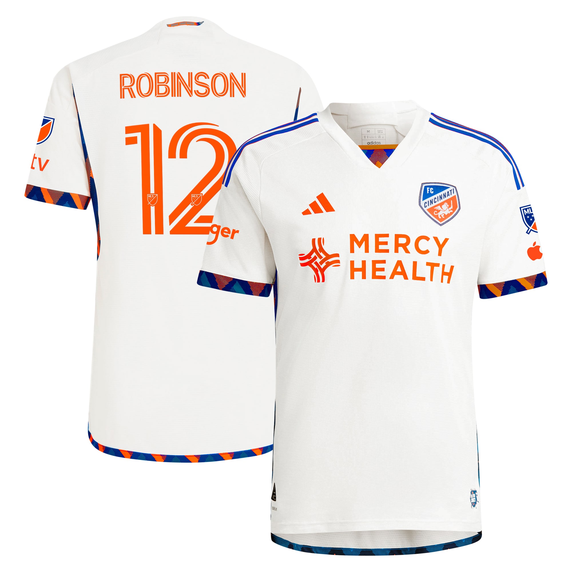 [SJH] Women's Miles Robinson FC Cincinnati 2024 The Canvas Kit Authentic Player Jersey - White