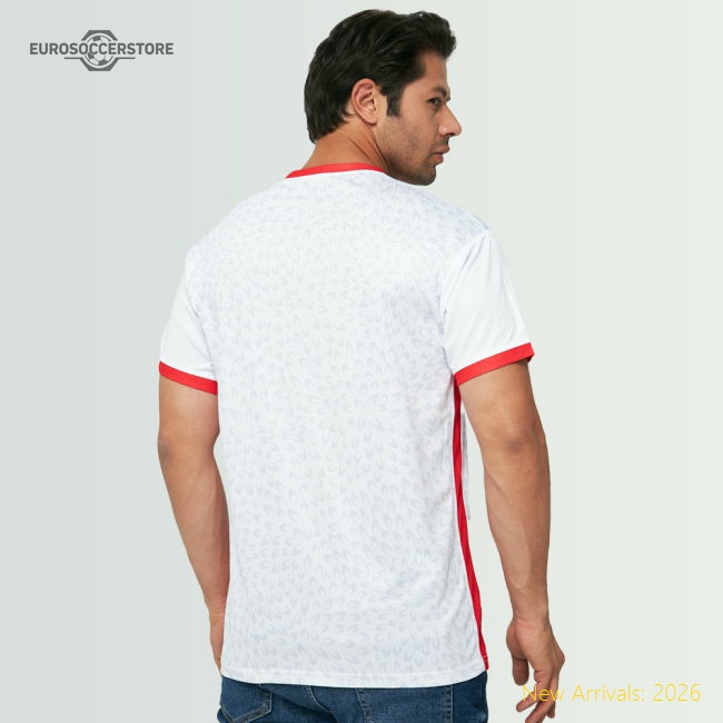 Belgium Legacy Football Jersey White (Wolvate) Adult Short Sleeve