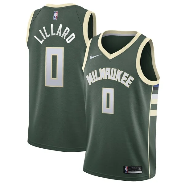 Damian Lillard MIL Swingman Jersey - official NBA - Green casual