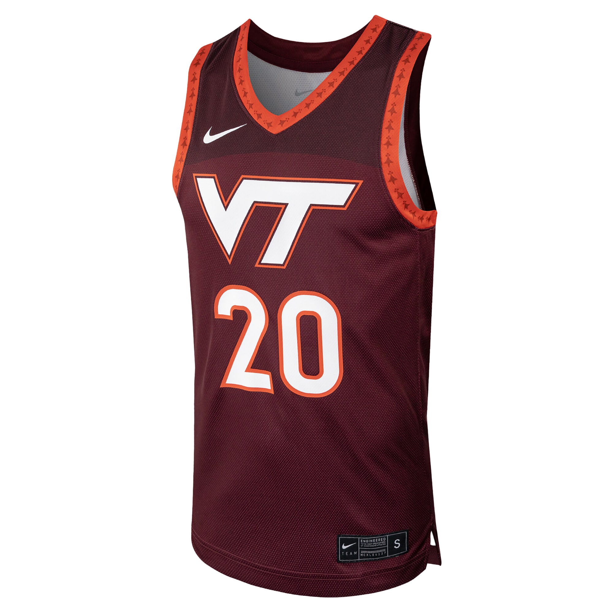 [DDG] Virginia Tech Hokies Replica Basketball Jersey - Maroon