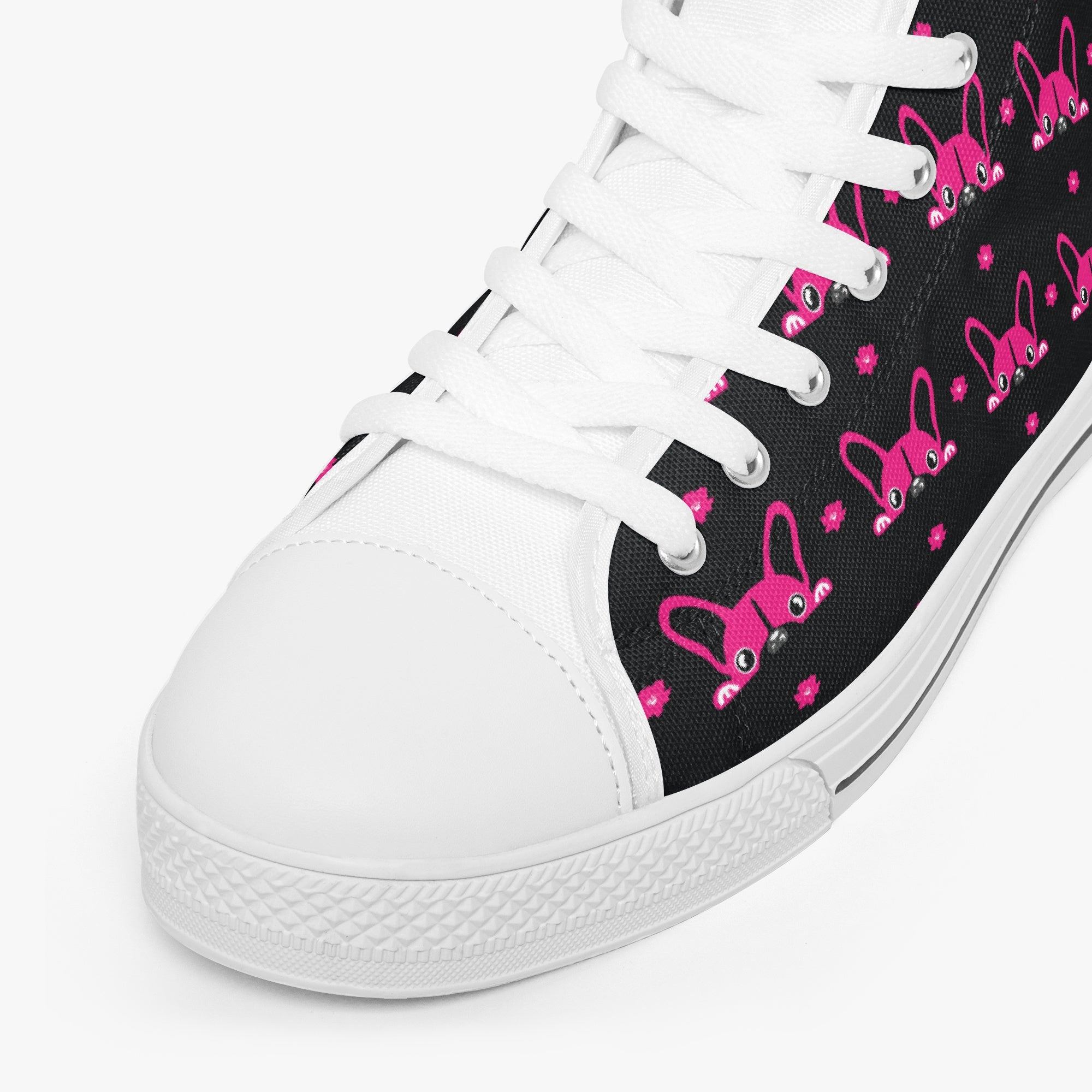 French Bulldog Lover Nugget Classic High Top Canvas Shoes Casual Footwear