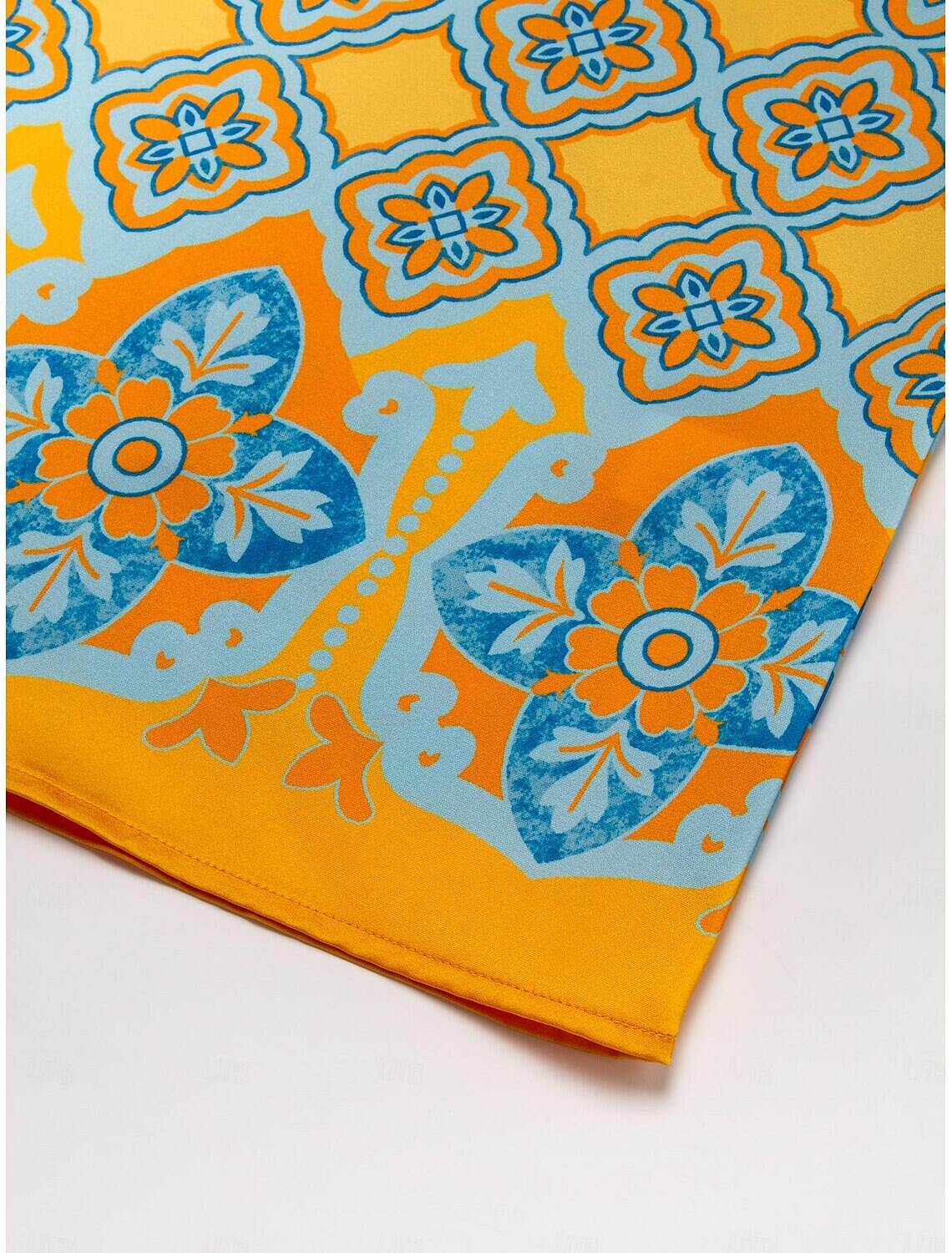 Satin Boho Double Slit Crew Neck Sleeveless Tank Top