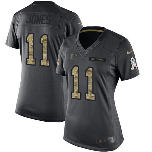 NFL A F Falcons Julio Jones #11 Black Limited Game Jersey - Premium