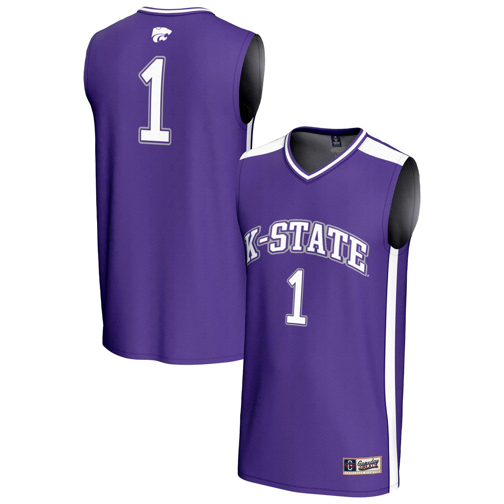 [NJP] Kansas State Wildcats GameDay Greats Youth Lightweight Collegiate Basketball Fashion Jersey - Purple
